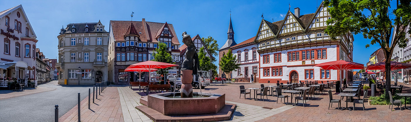 Platz in Blomberg.