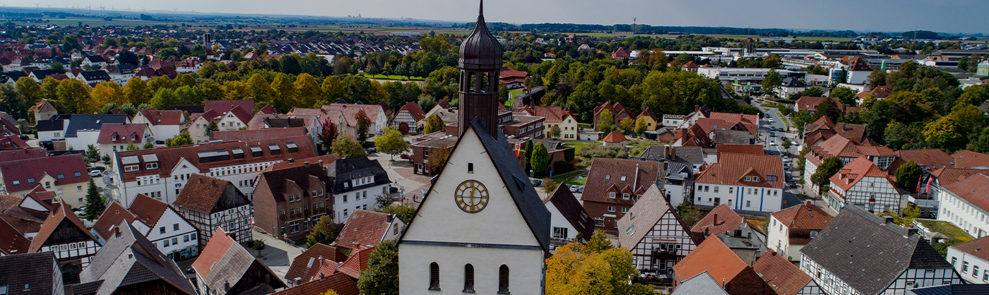Stadtbild von Oben von Salzkotten